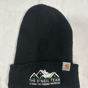 Carhartt Black Knit Hat with Logo